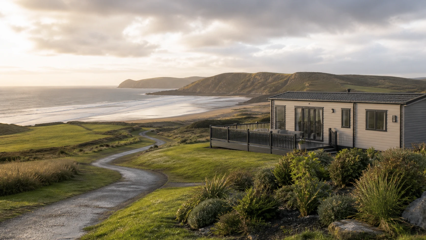 A broad sandy bay on the Llŷn Peninsula